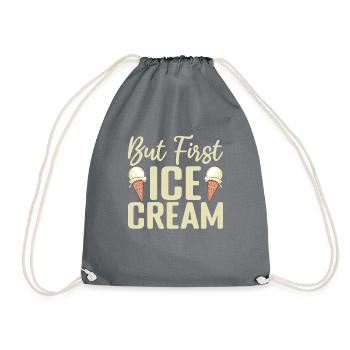 Cadeaux pour amateurs de crème glacée - Sac de sport léger - gris - Devant