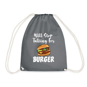 Burger Lover Cadeau - Sac de sport léger - gris - Devant