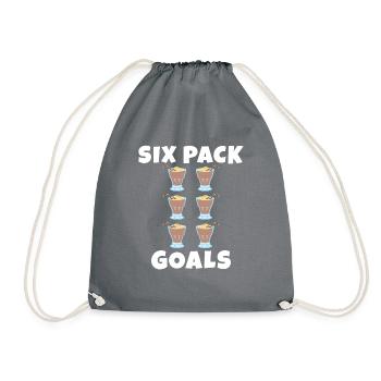 I love Milkshakes Milkshake Gift - Drawstring Bag - grey - Front