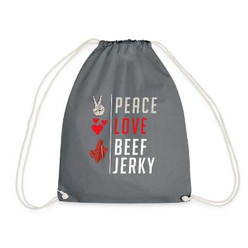 Beef Jerky Gift Beef Jerky Lover - Sac de sport léger - gris - Devant