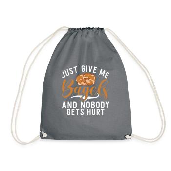 Cadeaux Bagel Bagel Lover - Sac de sport léger - gris - Devant