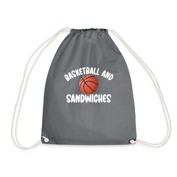 Sandwich Lover Gift - Drawstring Bag - grey - Front