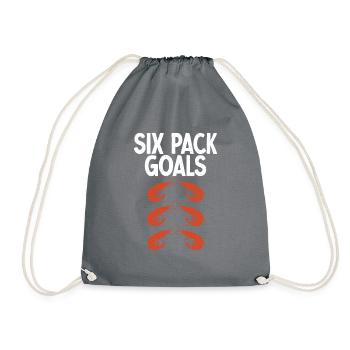 Shrimp Lover Gift - Drawstring Bag - grey - Front