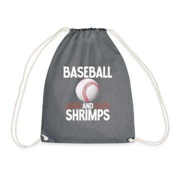 Shrimp Lover Gift - Drawstring Bag - grey - Front