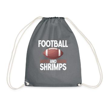 Shrimp Lover Gift - Drawstring Bag - grey - Front