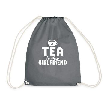 Teeliebhaber Geschenke - Turnbeutel - Grau - Vorne