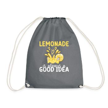 Lemonade Gift Ideas - Drawstring Bag - grey - Front