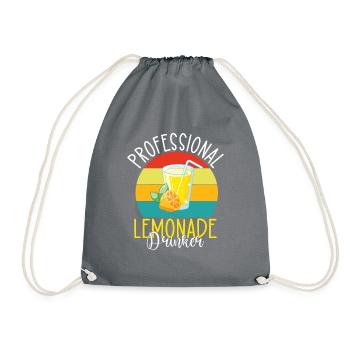 Limonade Geschenkideen - Turnbeutel - Grau - Vorne