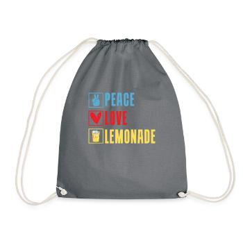 Limonade Geschenkideen - Turnbeutel - Grau - Vorne