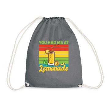 Limonade Geschenkideen - Turnbeutel - Grau - Vorne