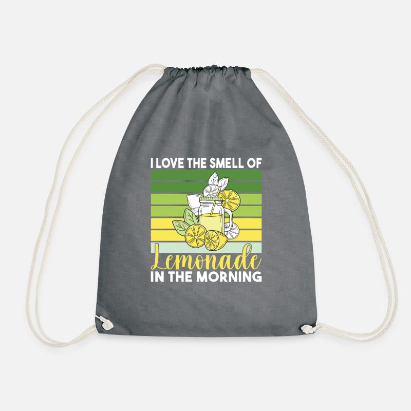 Lemonade Gift Ideas - Drawstring Bag - grey