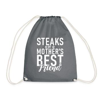 Steak Lover Steak Cadeau - Sac de sport léger - gris - Devant