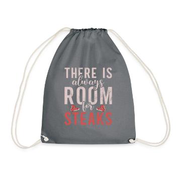 Steak Lover Steak Cadeau - Sac de sport léger - gris - Devant
