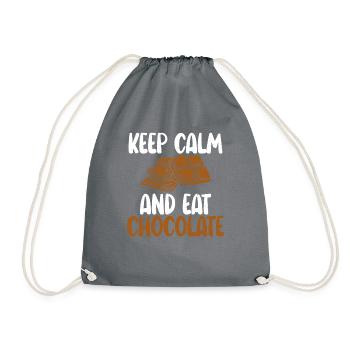 Cadeaux d'amateur de chocolat - Sac de sport léger - gris - Devant