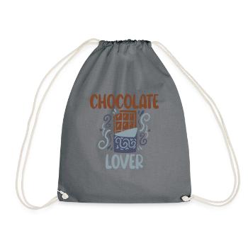Cadeaux d'amateur de chocolat - Sac de sport léger - gris - Devant