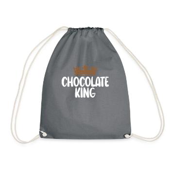 Chocolate Lover Gifts - Drawstring Bag - grey - Front
