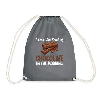 Chocolate Lover Gifts - Drawstring Bag - grey - Front