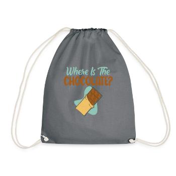 Cadeaux pour amateurs de chocolat - Sac de sport léger - gris - Devant