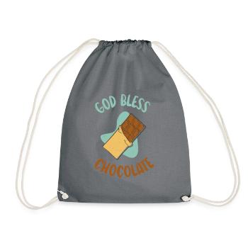 Cadeaux pour amateurs de chocolat - Sac de sport léger - gris - Devant