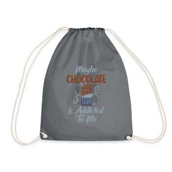 Cadeaux pour amateurs de chocolat - Sac de sport léger - gris - Devant