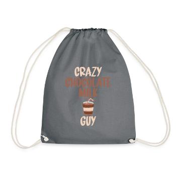 Chocolate Milk Lover Gifts - Drawstring Bag - grey - Front