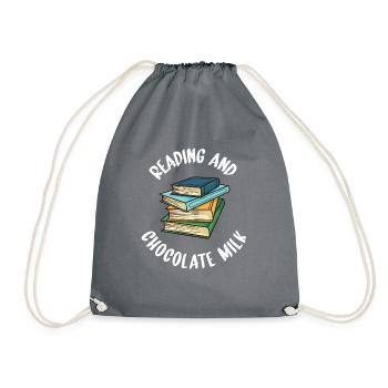 Cadeaux pour amateurs de lait au chocolat - Sac de sport léger - gris - Devant