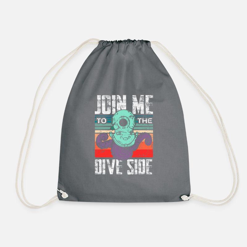 Join the dive side - Turnbeutel - Grau