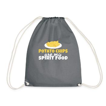 Cadeau de croustilles - Sac de sport léger - gris - Devant