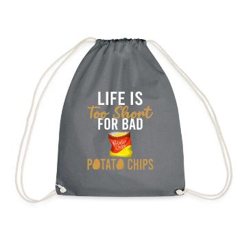 Cadeau de croustilles - Sac de sport léger - gris - Devant