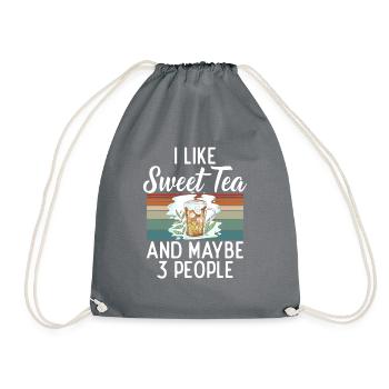 Cadeaux pour amateurs de thé sucré - Sac de sport léger - gris - Devant