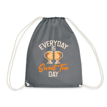 Cadeaux pour amateurs de thé sucré - Sac de sport léger - gris - Devant