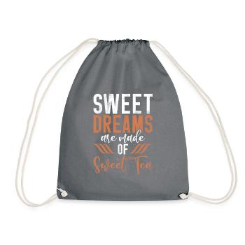Cadeaux pour amateurs de thé sucré - Sac de sport léger - gris - Devant
