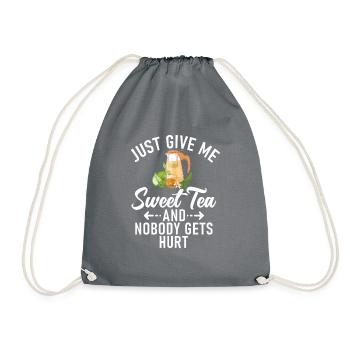 Cadeaux pour amateurs de thé sucré - Sac de sport léger - gris - Devant