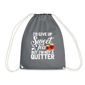 Cadeaux pour amateurs de thé sucré - Sac de sport léger - gris - Devant