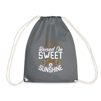 Cadeaux pour amateurs de thé sucré - Sac de sport léger - gris - Devant