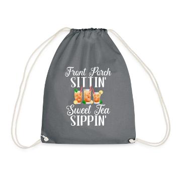 Cadeaux pour amateurs de thé sucré - Sac de sport léger - gris - Devant
