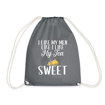 Cadeaux pour amateurs de thé sucré - Sac de sport léger - gris - Devant