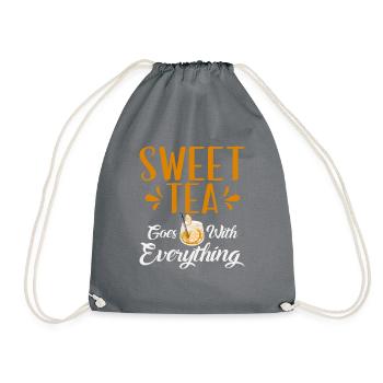Cadeaux pour amateurs de thé sucré - Sac de sport léger - gris - Devant