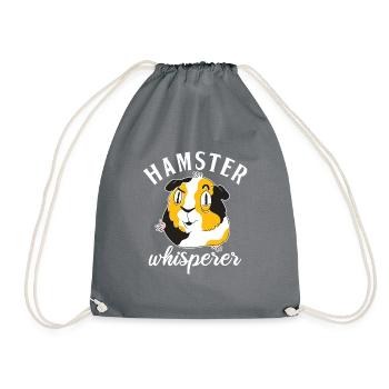 Hamster Lover Hamster Gift - Drawstring Bag - grey - Front
