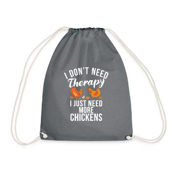 Cadeaux de poulet Propriétaire de poulet - Sac de sport léger - gris - Devant