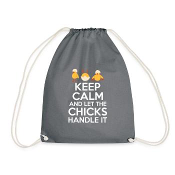 Cadeaux de poulet Propriétaire de poulet - Sac de sport léger - gris - Devant