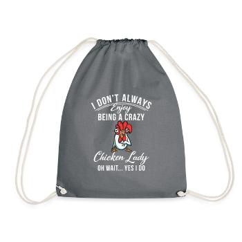 Cadeaux de poulet Propriétaire de poulet - Sac de sport léger - gris - Devant