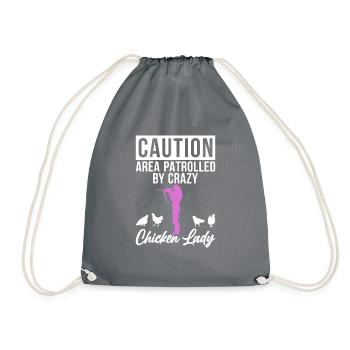 Cadeaux de poulet Propriétaire de poulet - Sac de sport léger - gris - Devant