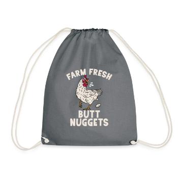 Cadeaux de poulet Propriétaire de poulet - Sac de sport léger - gris - Devant
