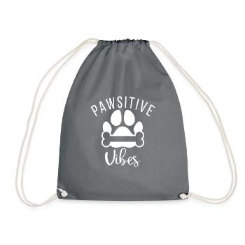Dog Owner Gift Dog Lover - Drawstring Bag - grey - Front