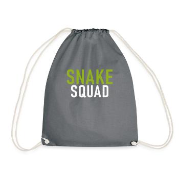 Snake Gift Snake Lover - Drawstring Bag - grey - Front