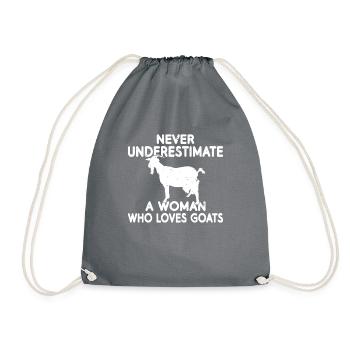Cadeau Chèvre Cadeau Amoureux Chèvre - Sac de sport léger - gris - Devant