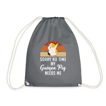 Cadeau de cochon d’Inde mignon - Sac de sport léger - gris - Devant