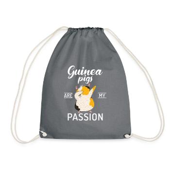 Cadeau de cochon d’Inde mignon - Sac de sport léger - gris - Devant