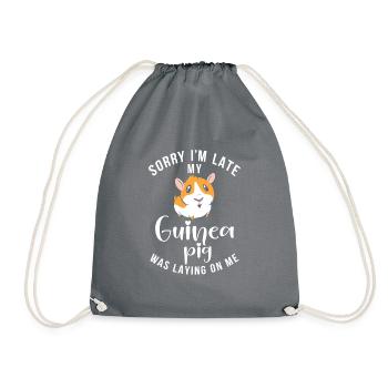 Cadeau mignon cochon d’Inde - Sac de sport léger - gris - Devant